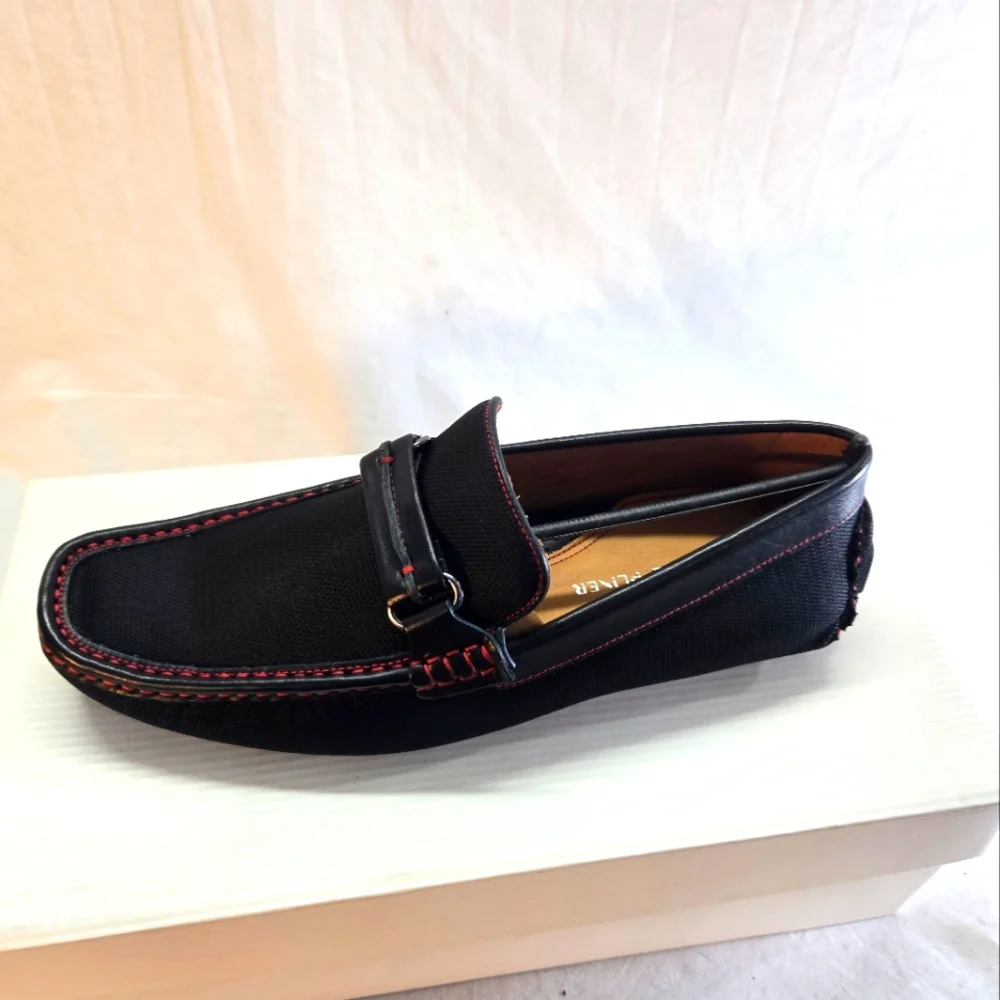 Donald Pliner Men's Size 9 Black Donnien Nylon Bit Loafer New